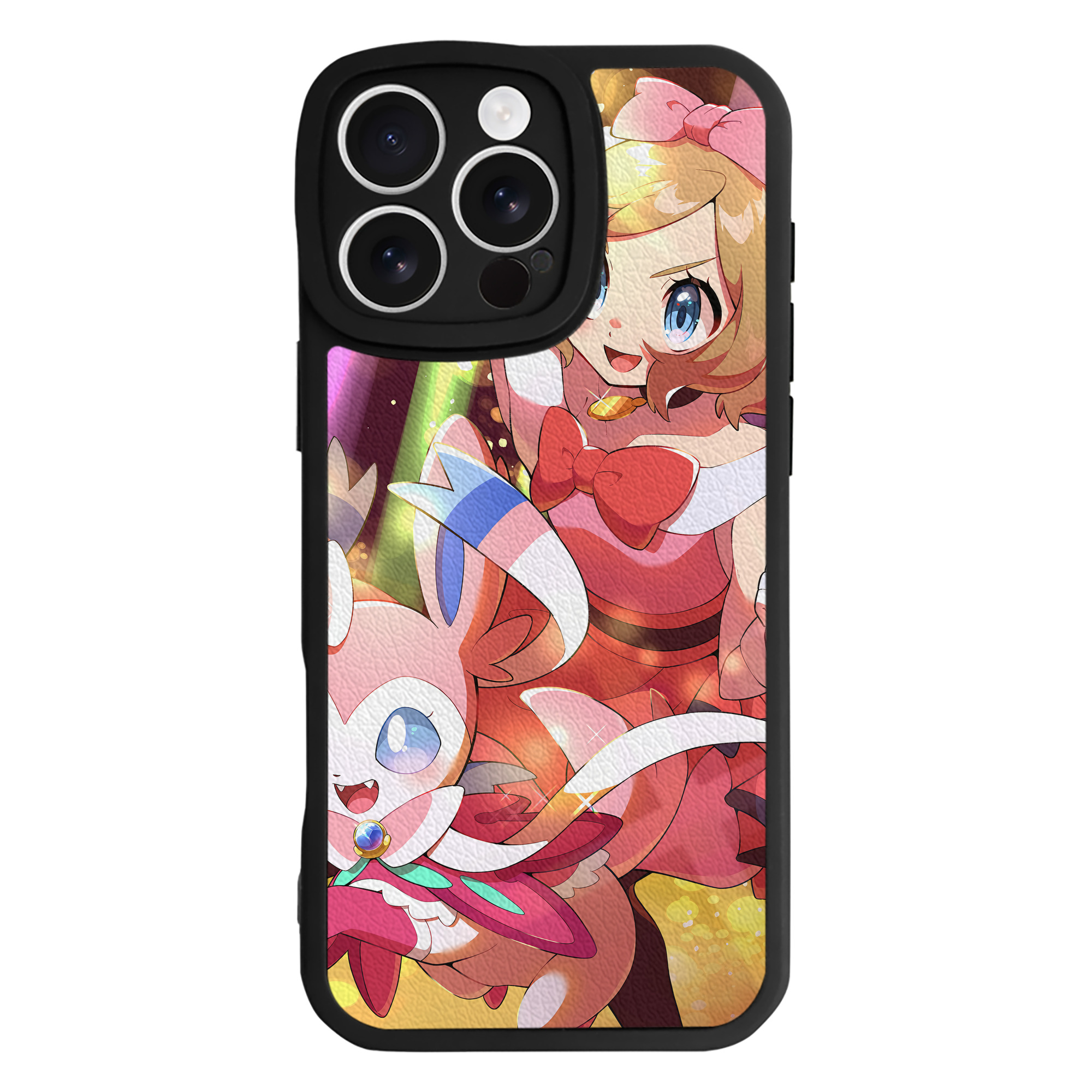 （画像用） ポケットモンスター Pokémon 【iPhone 16シリーズ対応】シリコンスマホケース（レザー調） 材質：シリコン
